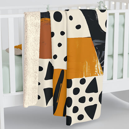 Abstract Geometric Tribal Sherpa Blanket