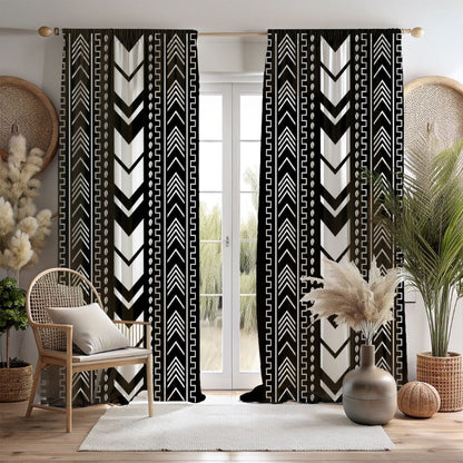 Black and White Stripe Curtains