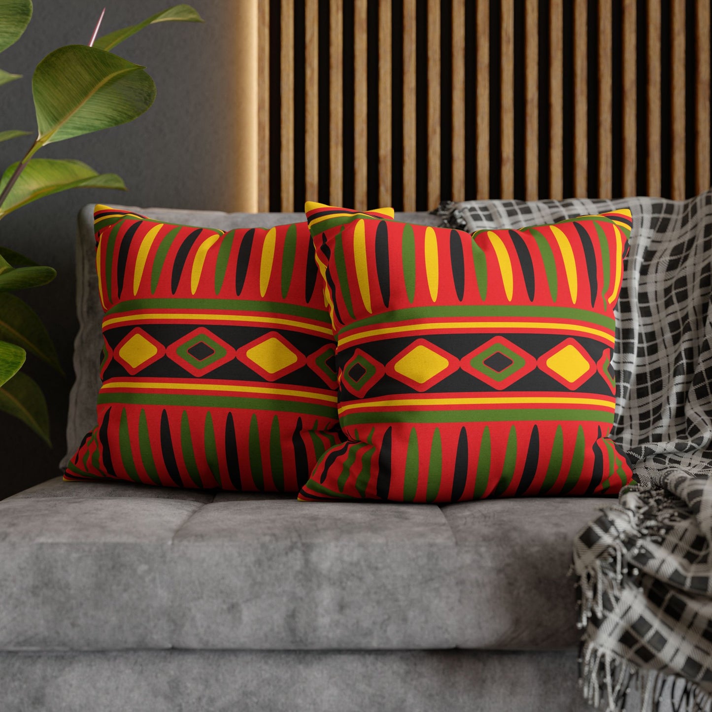 African Geometric Pillow Cover