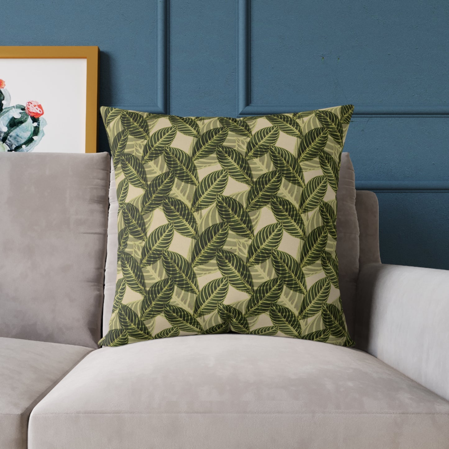 Vintage Leaves Throw Pillow & Cover