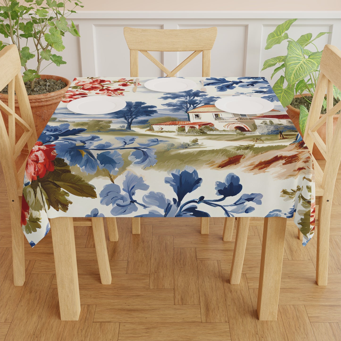 French Toile Tablecloth