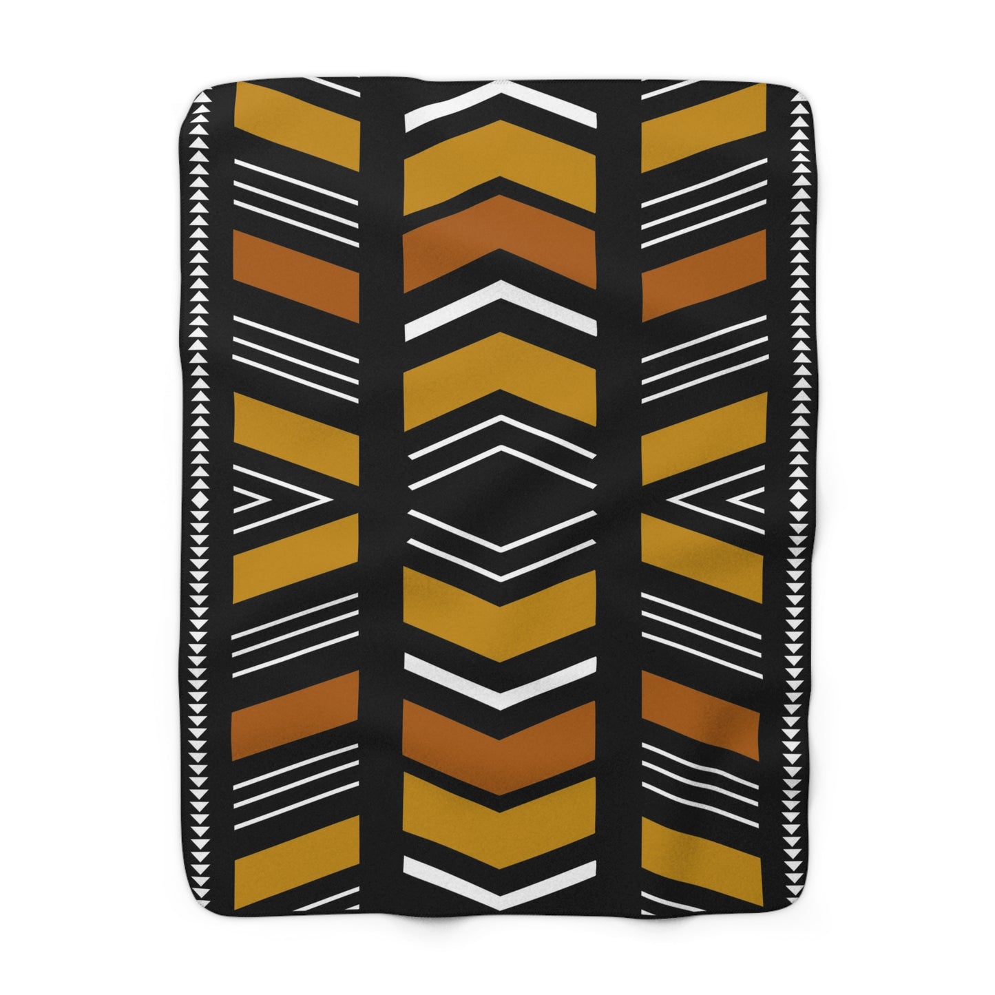 Bogolan Mudcloth Sherpa Throw