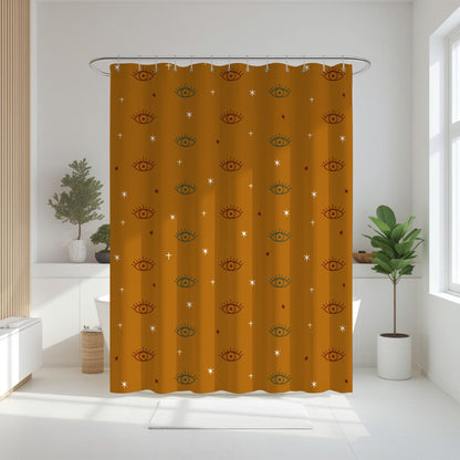 Boho Evil Eye Protection Shower Curtain
