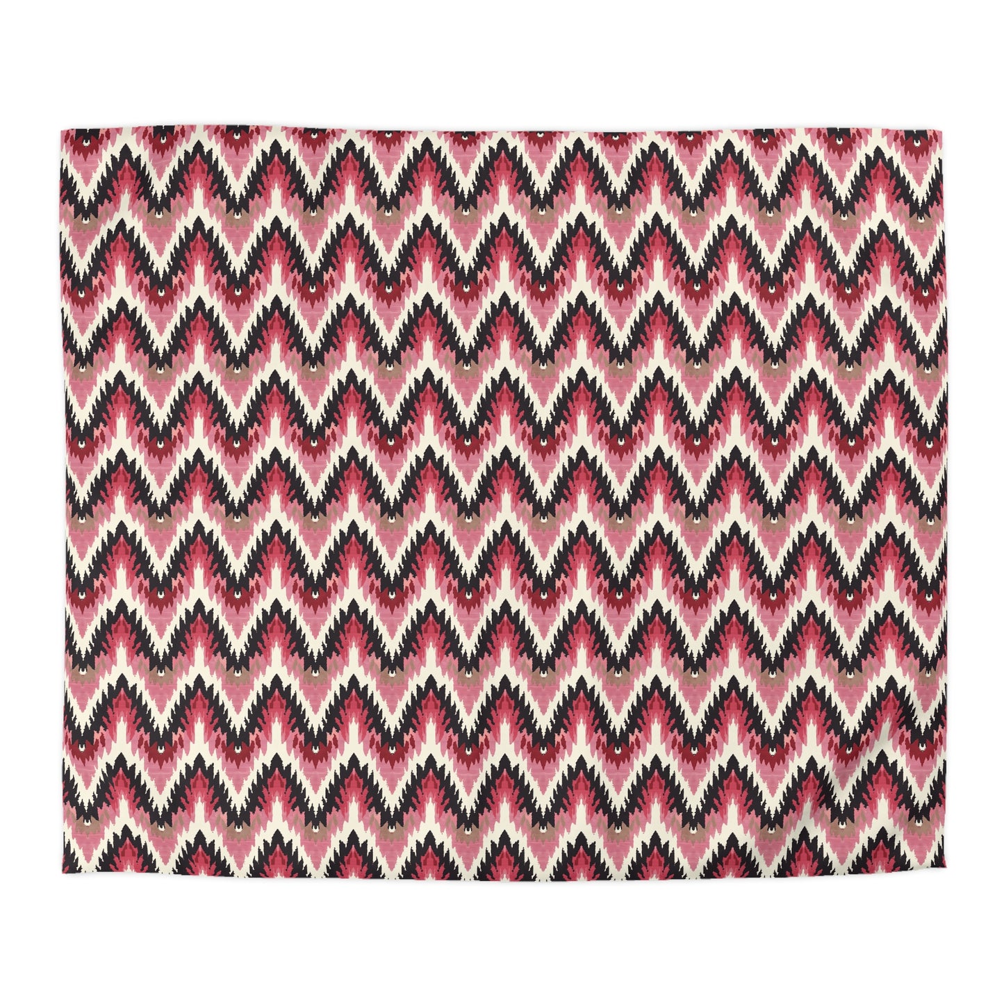 Pink Zig Zag Microfiber Duvet Cover