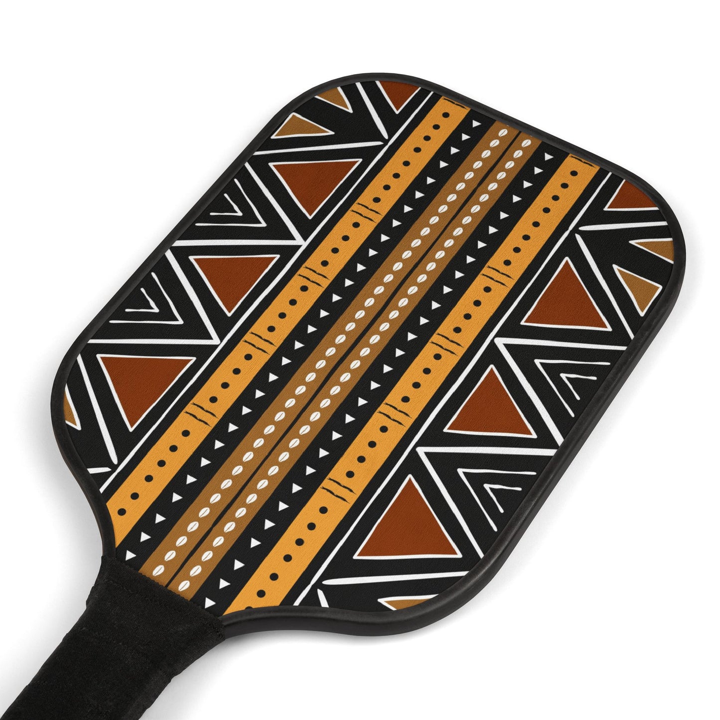 African Mudcloth Print Pickleball Paddle Set