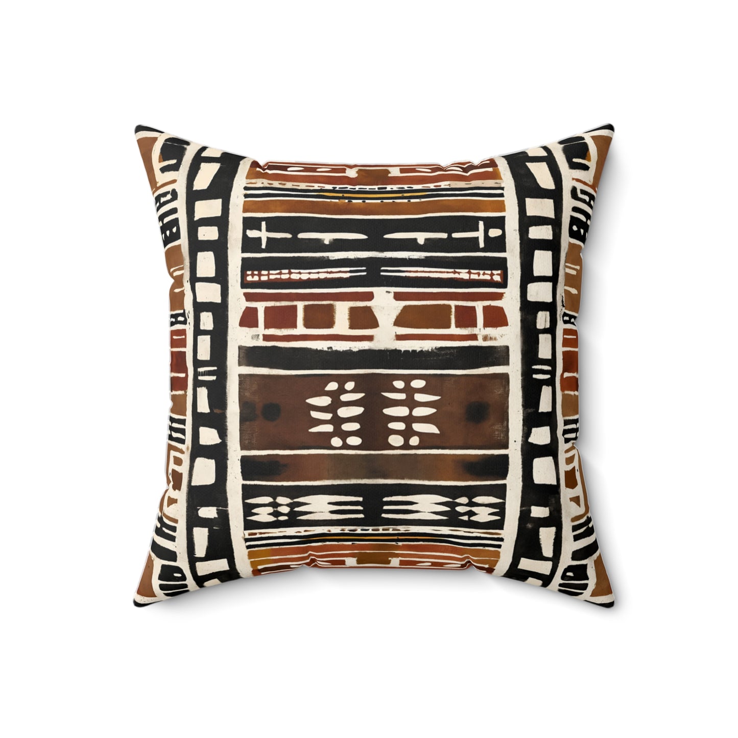 Tribal Lines Mud Cloth Pattern Throw Pillow or Cover