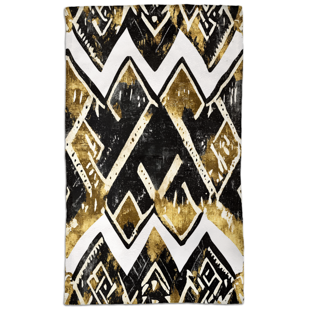 Abstract Mud Cloth Print Hand Towel