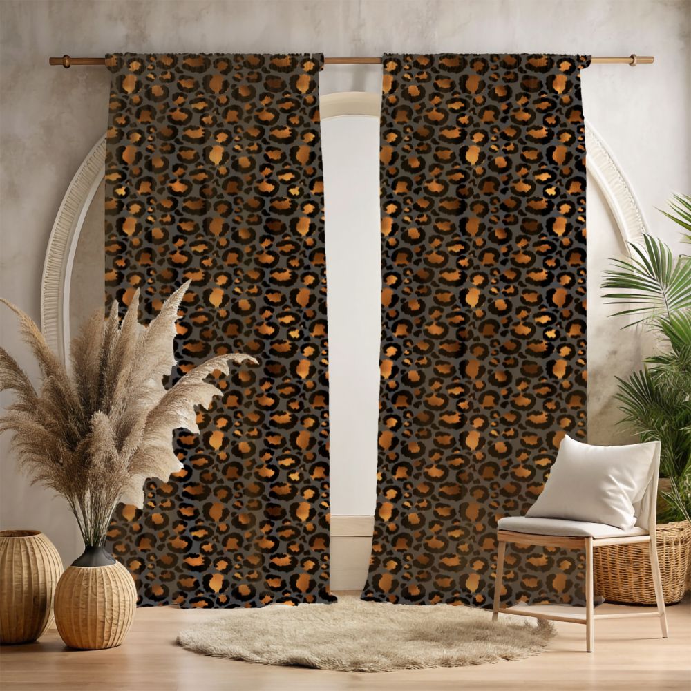 Leopard Print Curtains