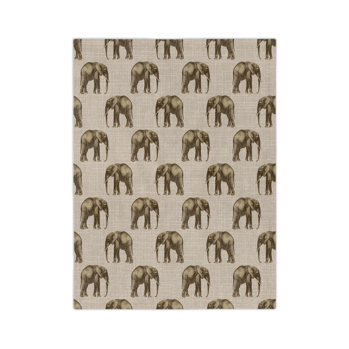 Elephant Velveteen Throw Blanket