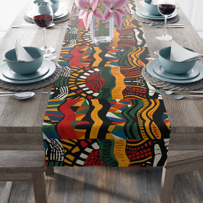 African Print Table Runner