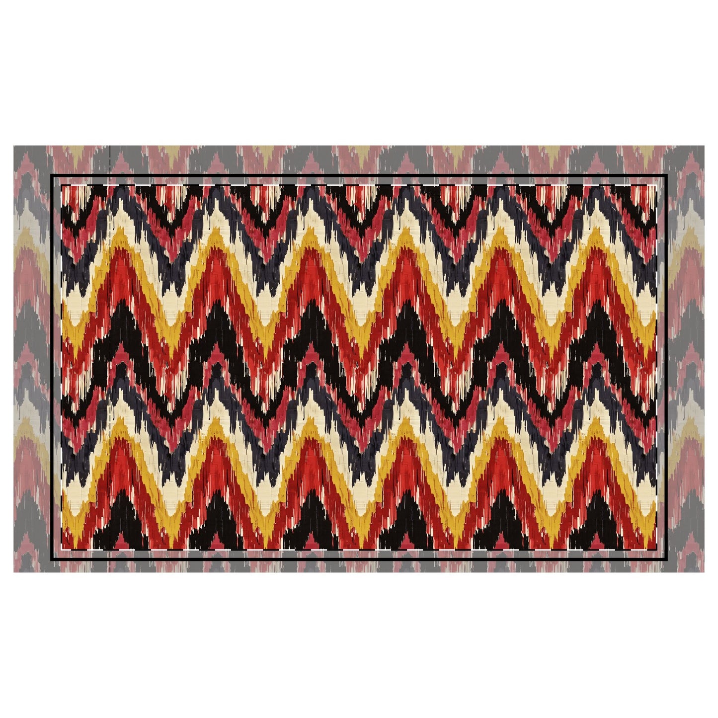 Ikat Zig Zag Pillow Case