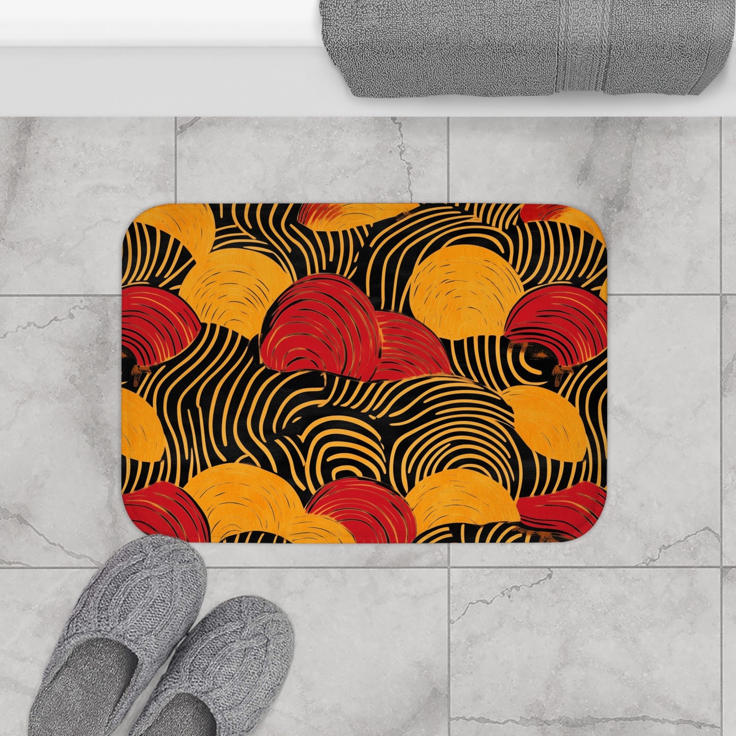 African Tribal Print Bath Mat