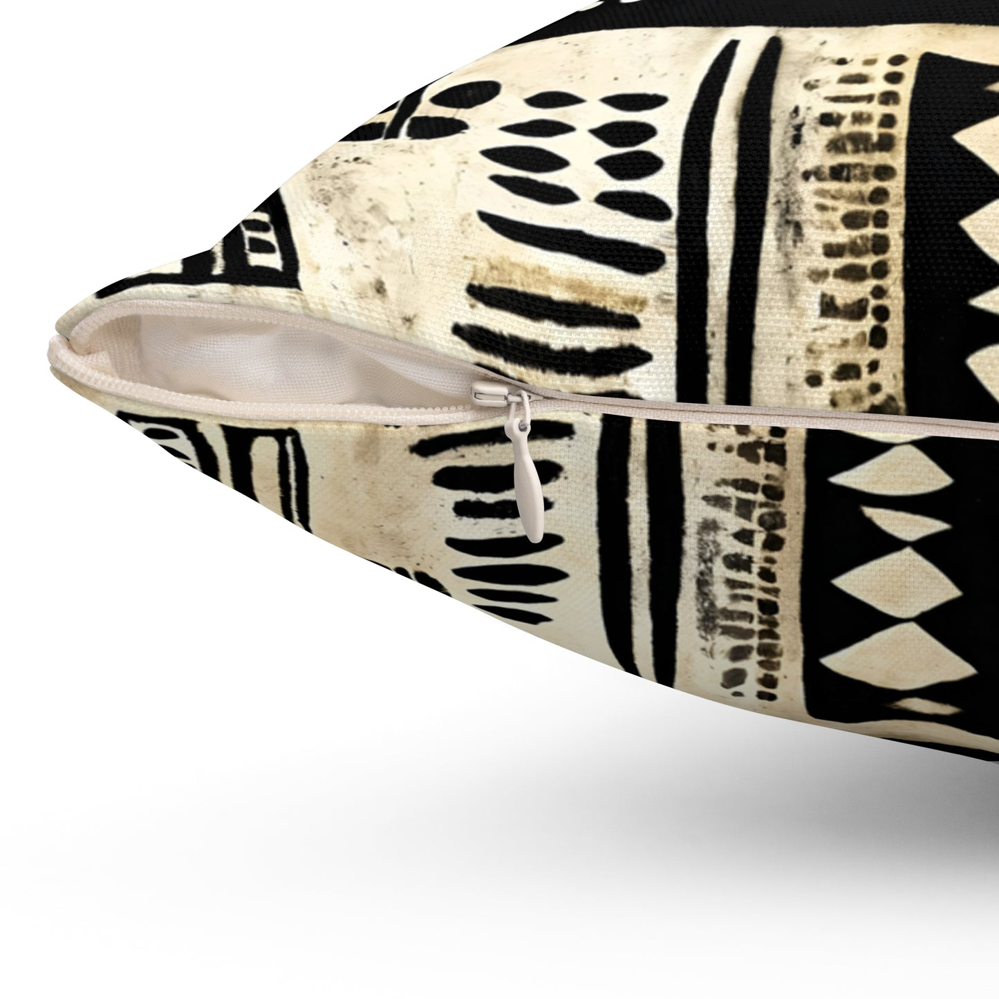 Dotted African Shells Mud Cloth Print Square Pillow & Pillow Case