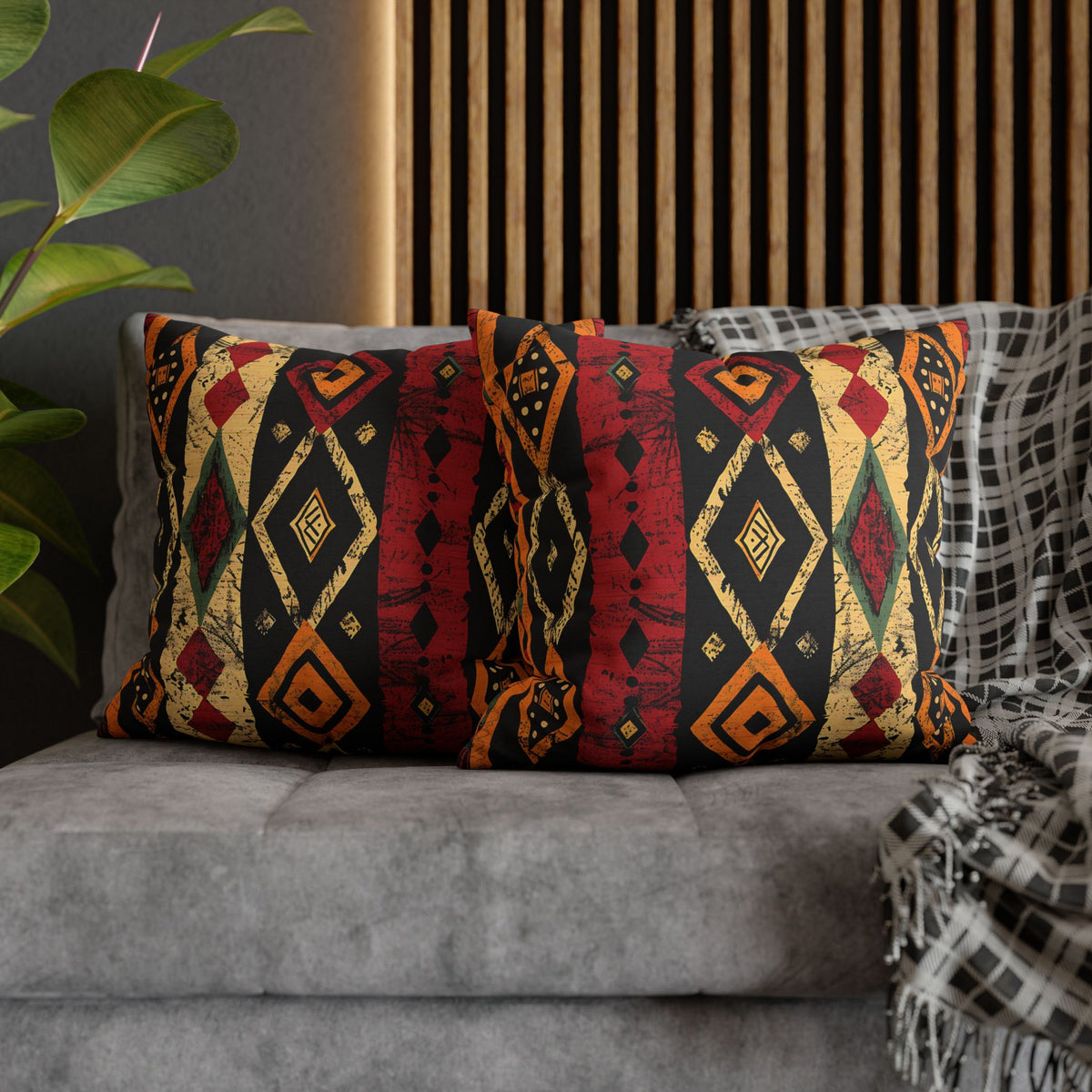 Tribal Geometric Pillow Cover