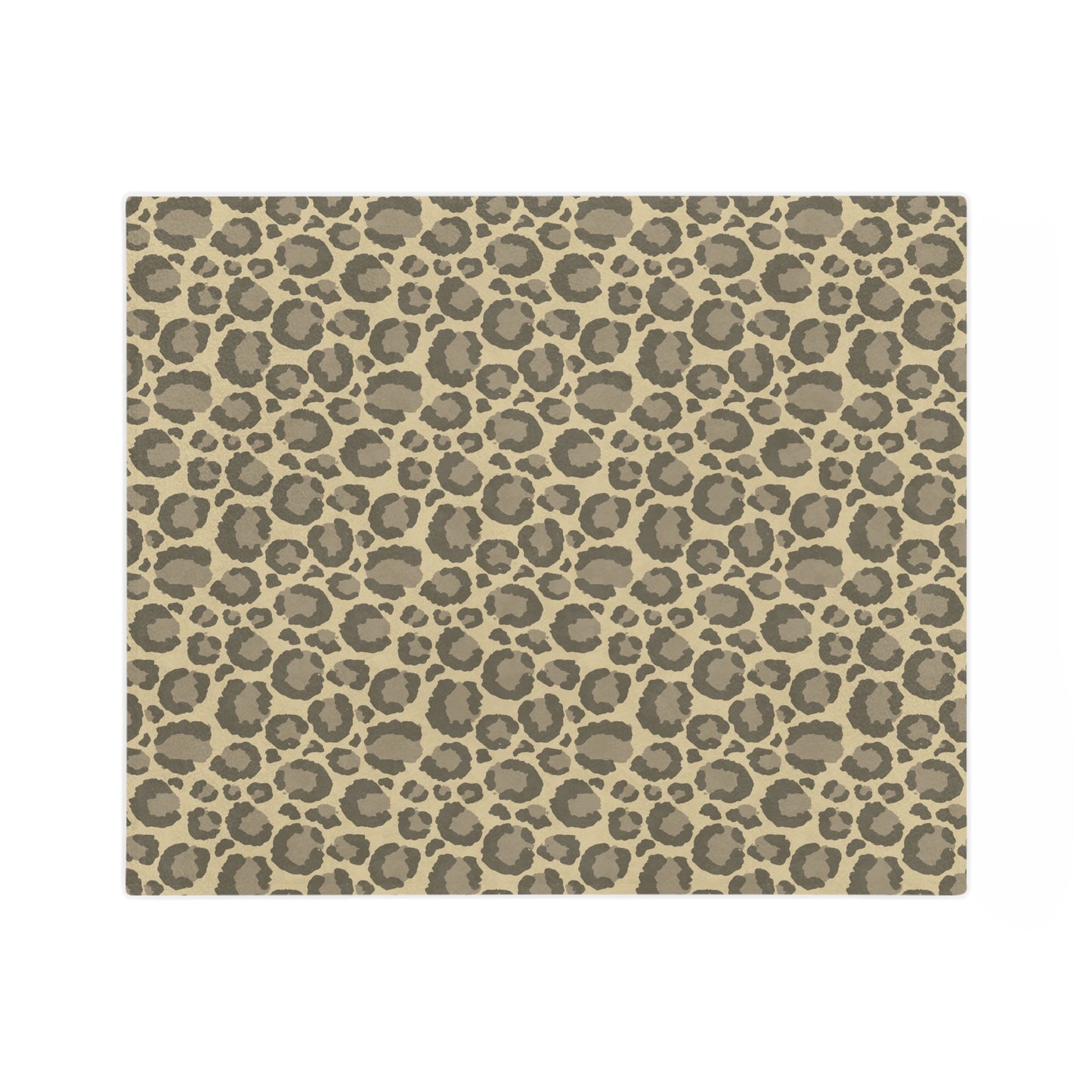 Neutral Leopard Print Throw Blanket