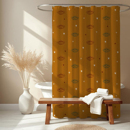 Boho Evil Eye Protection Shower Curtain