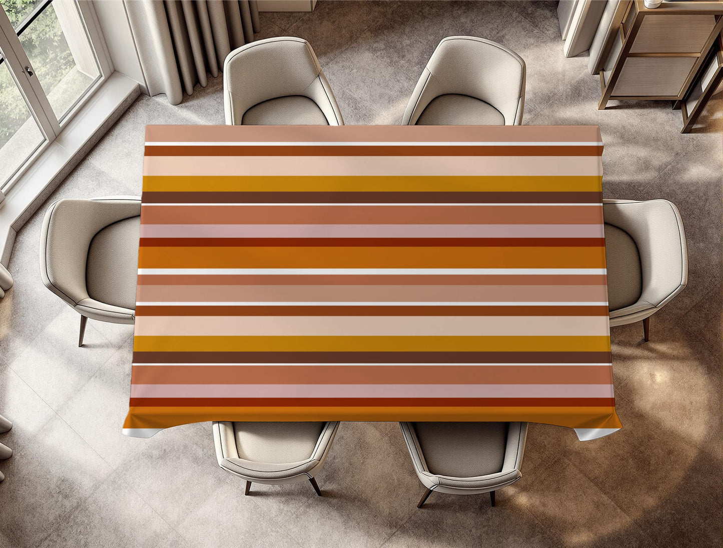Pastel Stripes Tablecloth