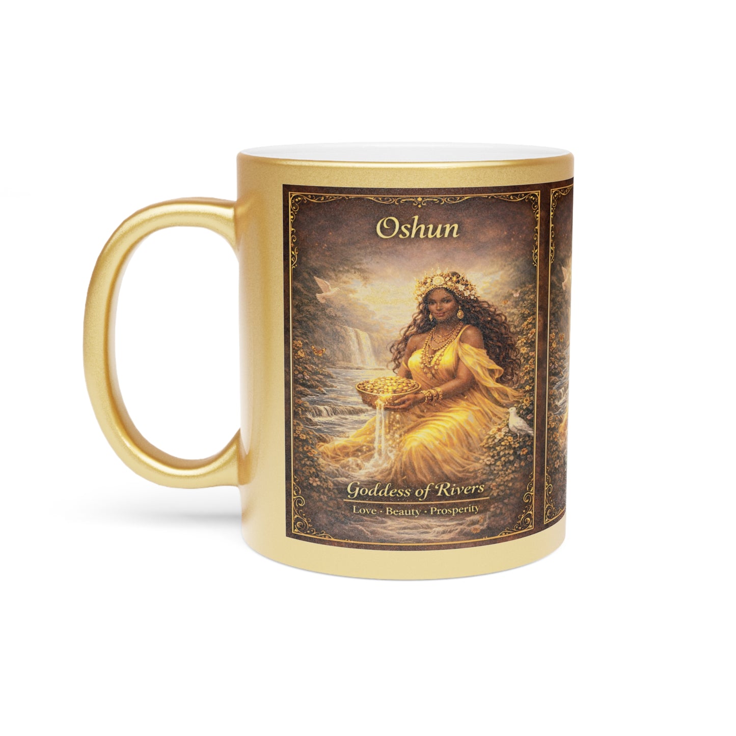 Oshun Altar Offering Mug | Love Prosperity Spiritual Ritual Cup