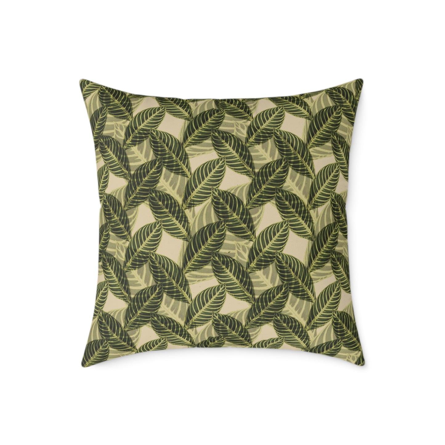 Vintage Leaves Throw Pillow & Cover