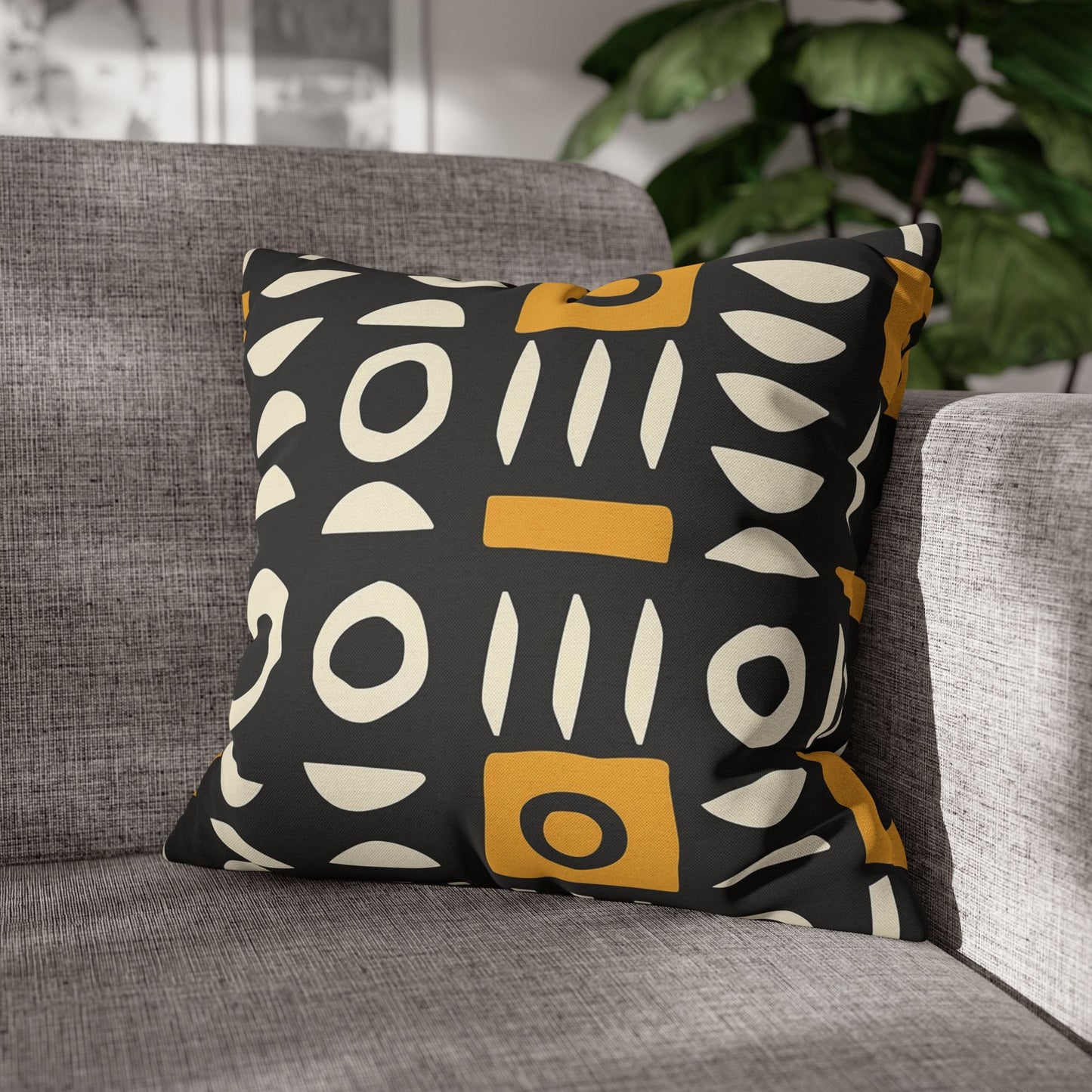 Mudcloth Geometric Pillow Cover