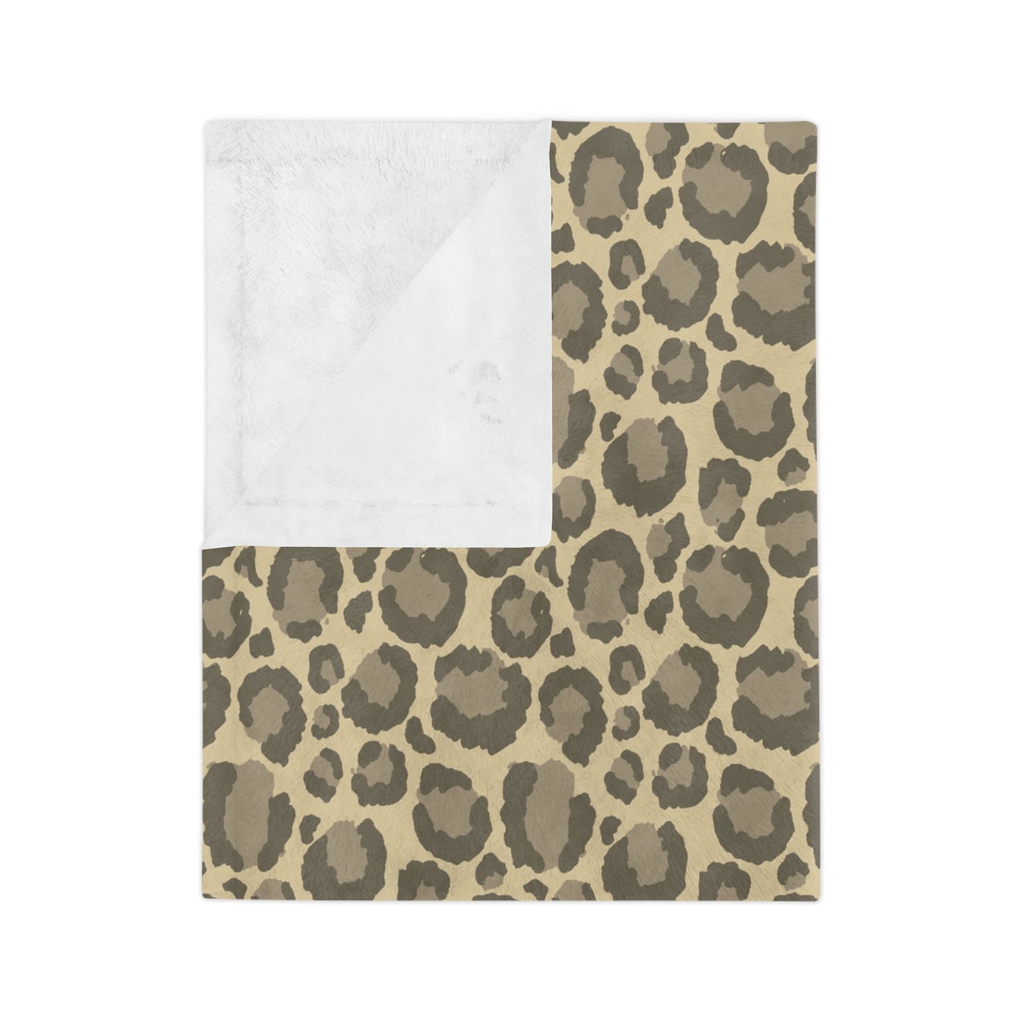 Neutral Leopard Print Throw Blanket