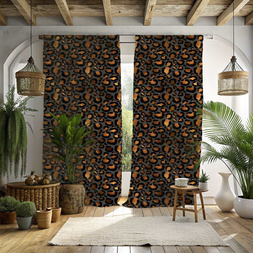 Leopard Print Curtains