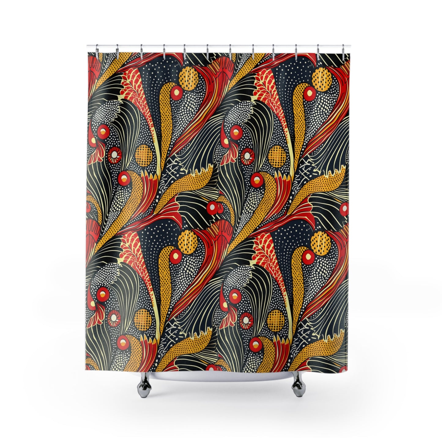 Ankara Print Shower Curtain