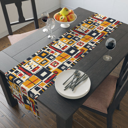 Abstract African Print Table Runner