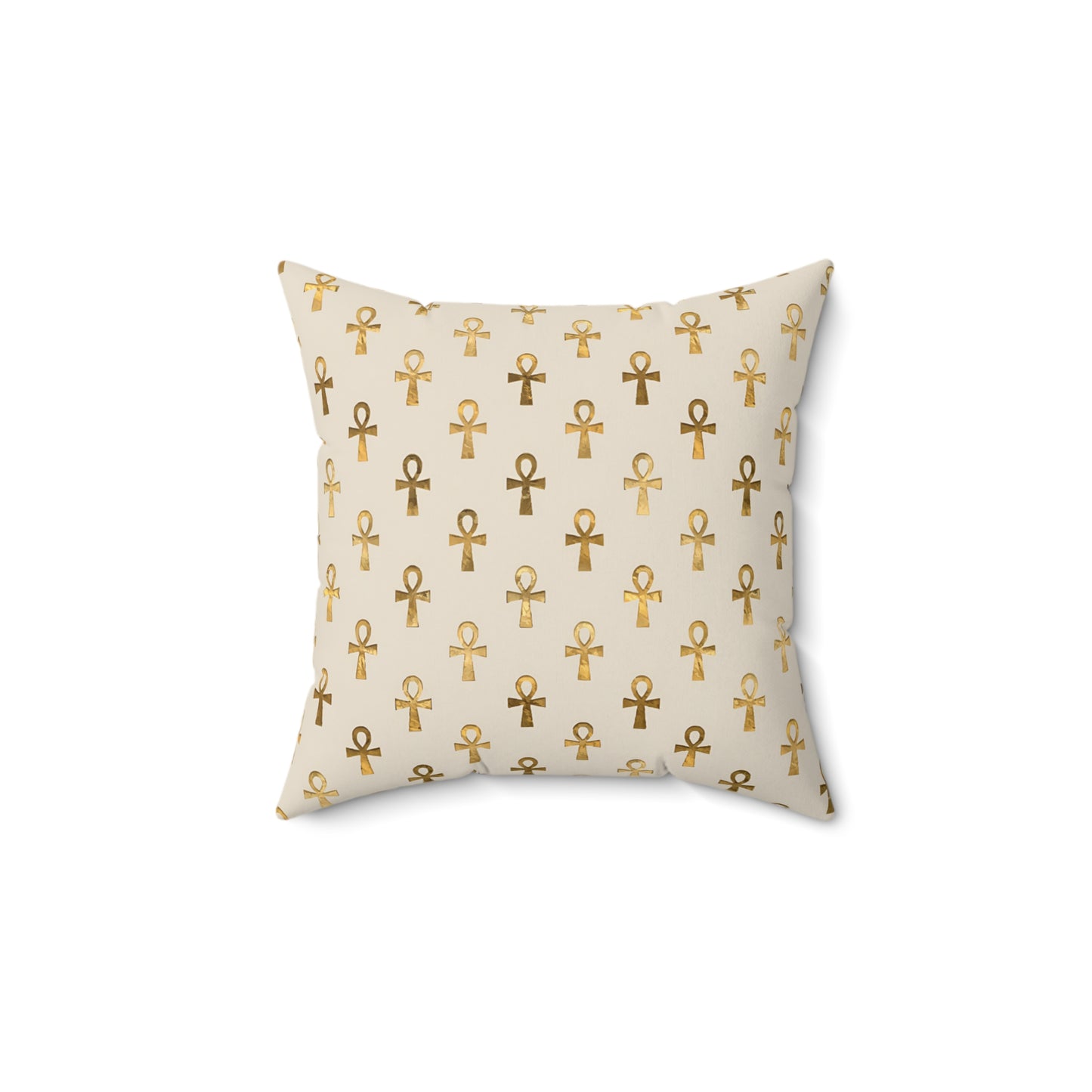 Egyptian Cross Square Throw Pillow & Cover