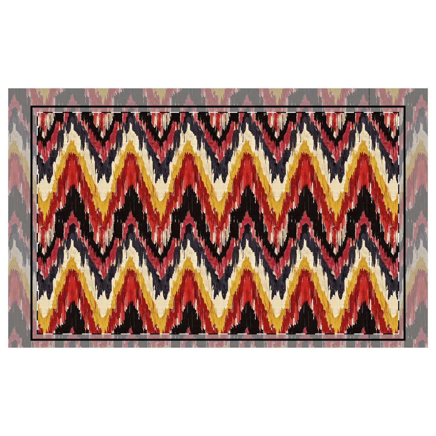 Ikat Zig Zag Pillow Case