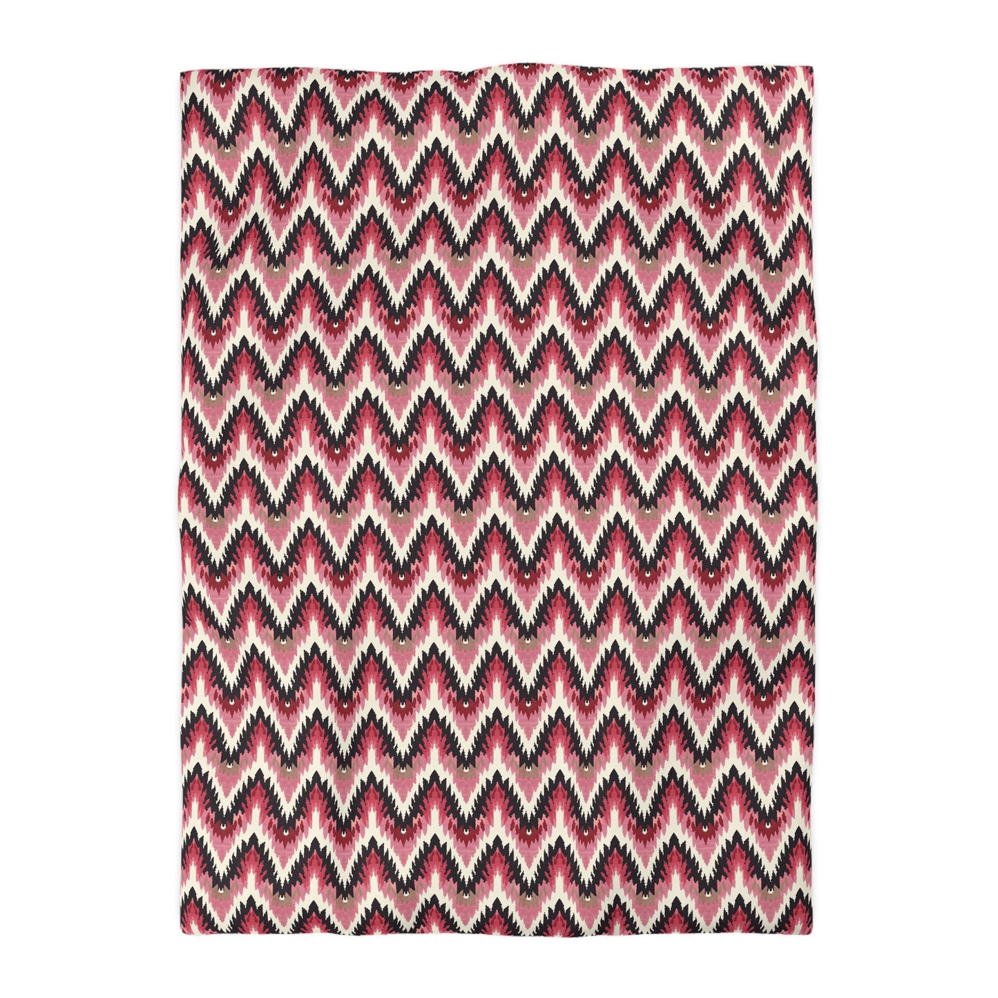 Pink Zig Zag Microfiber Duvet Cover