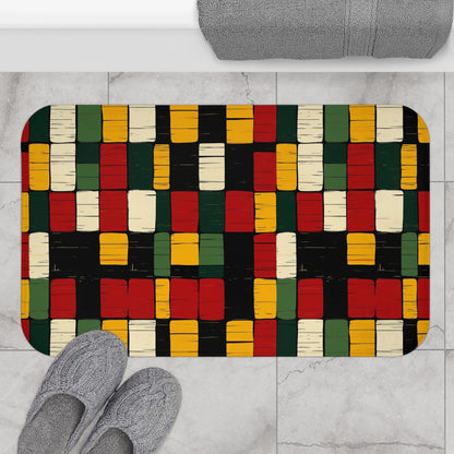 African Kente Bath Mat