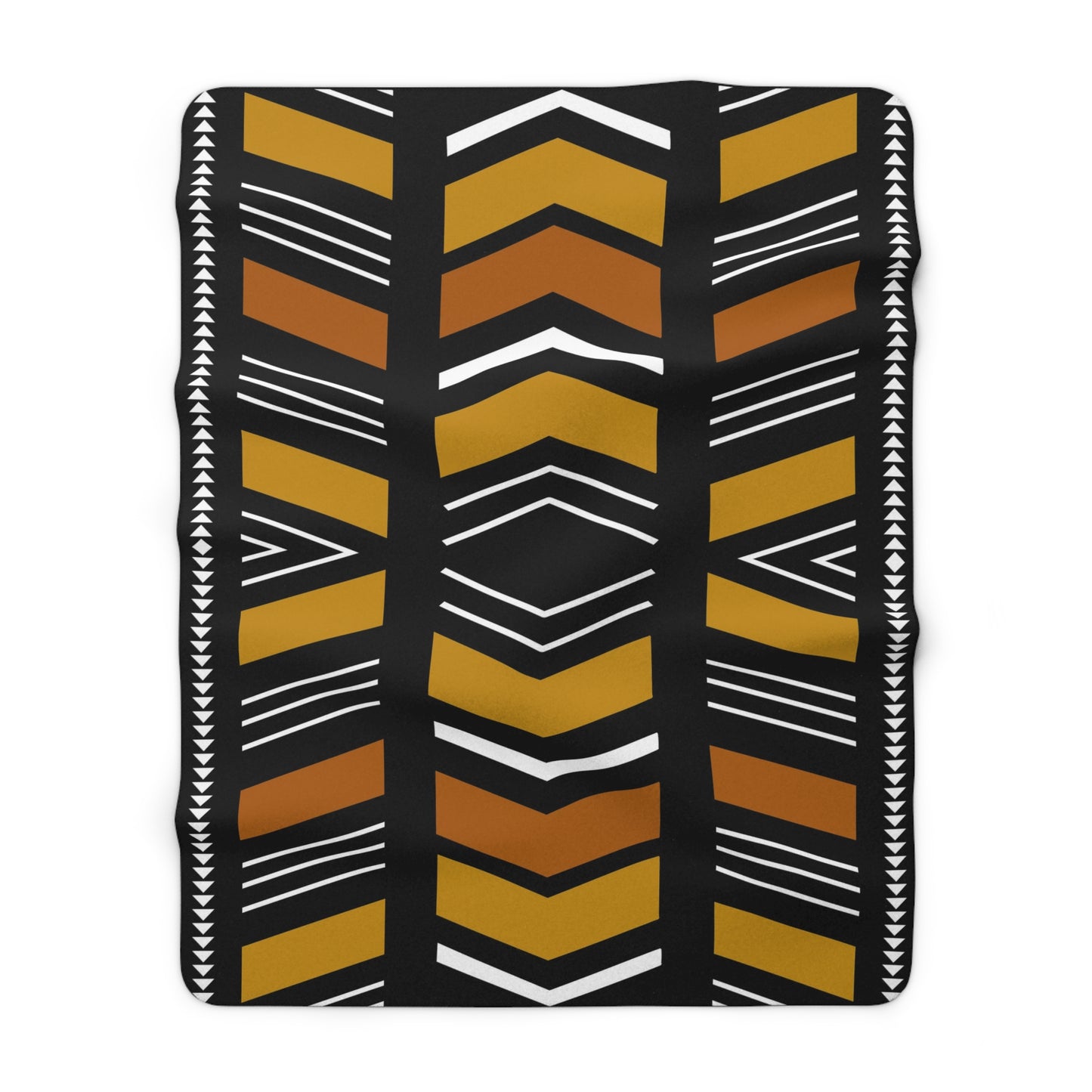 Bogolan Mudcloth Sherpa Throw
