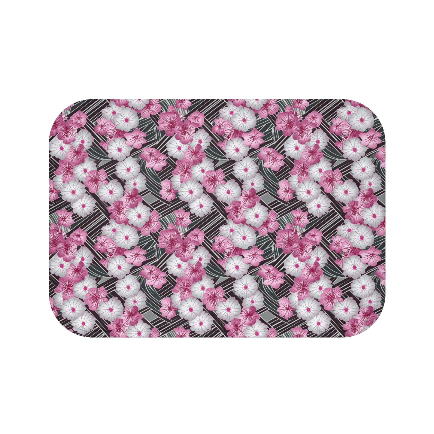 Pink Floral Bath Mat