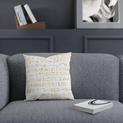 Egyptian Hieroglyphics Throw Pillow