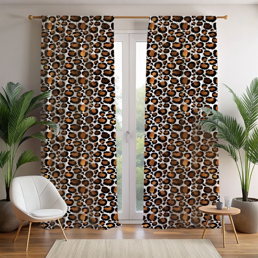 Leopard Print Curtains