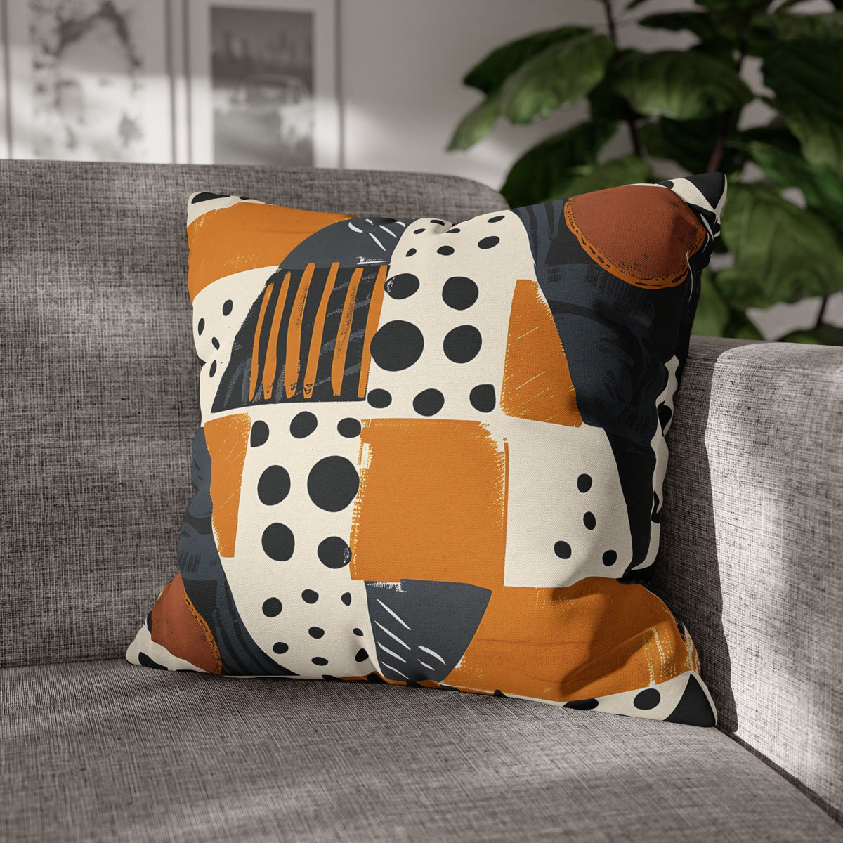 Abstract Geometric Tribal Pillow Cover