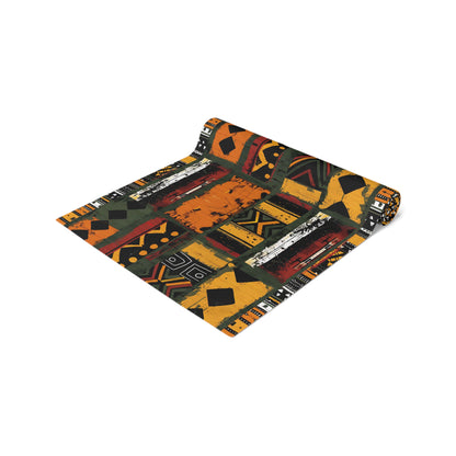 African Art Mudcloth Pattern Table Runner