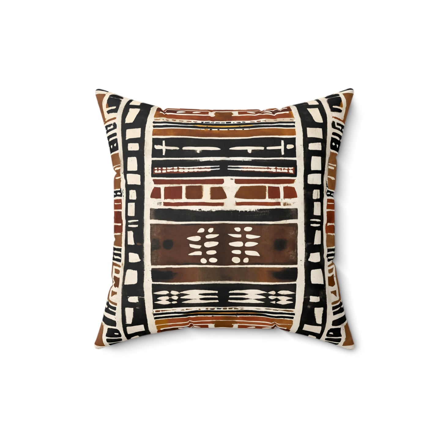 Tribal Lines Mud Cloth Pattern Throw Pillow or Cover