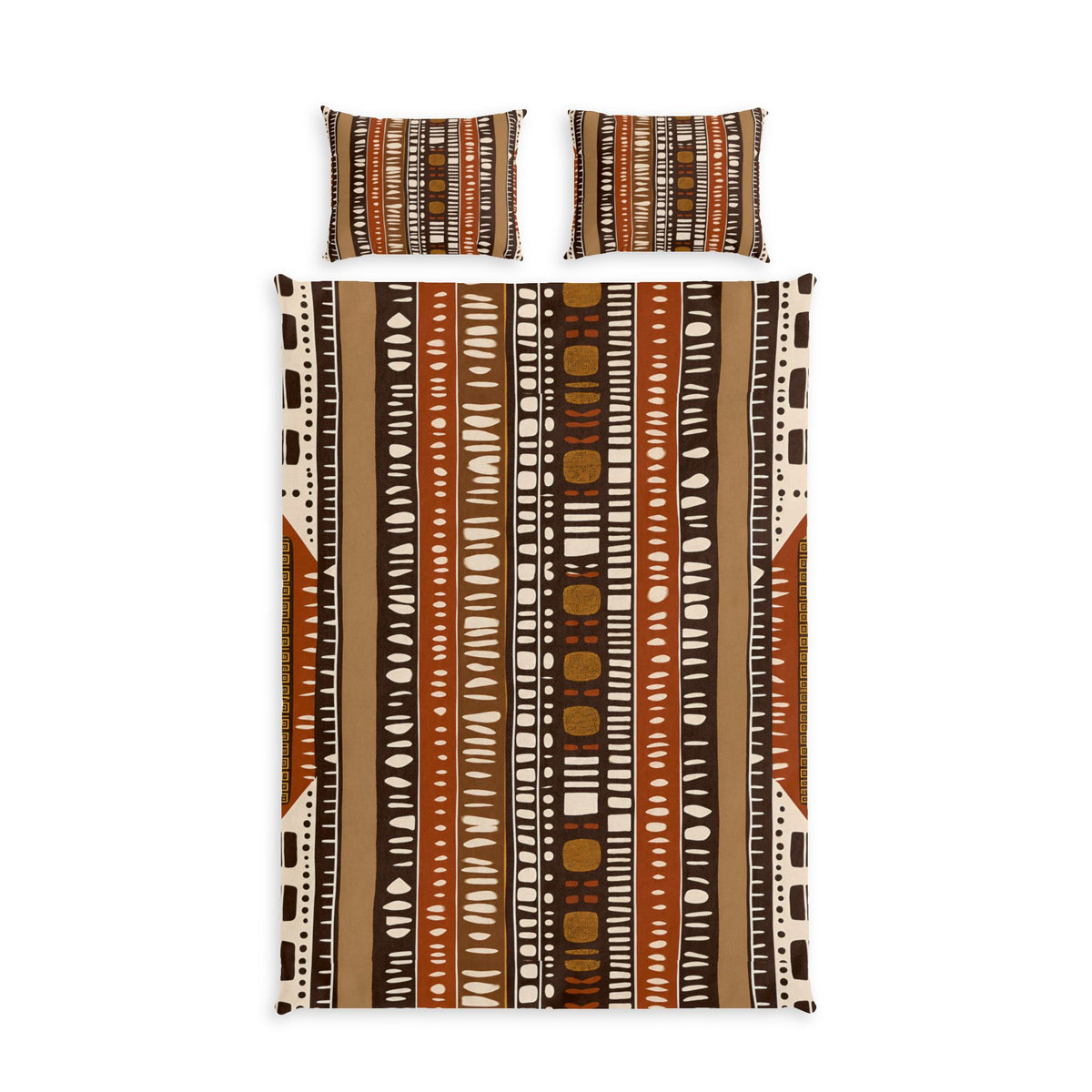 Bogolan Mud Cloth Pattern Cotton Duvet Cover