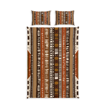 Bogolan Mud Cloth Pattern Cotton Duvet Cover