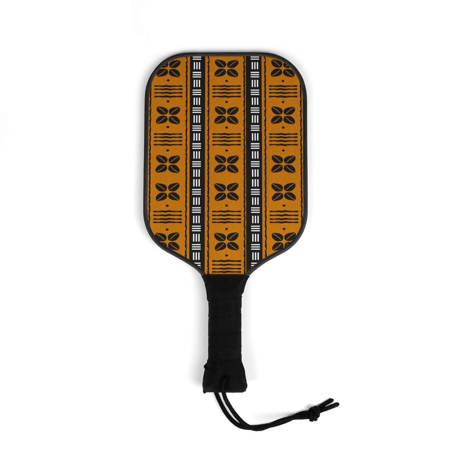 African Shells Print Pickleball Paddle Set