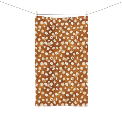 Spotted Fawn Print Hand Towel