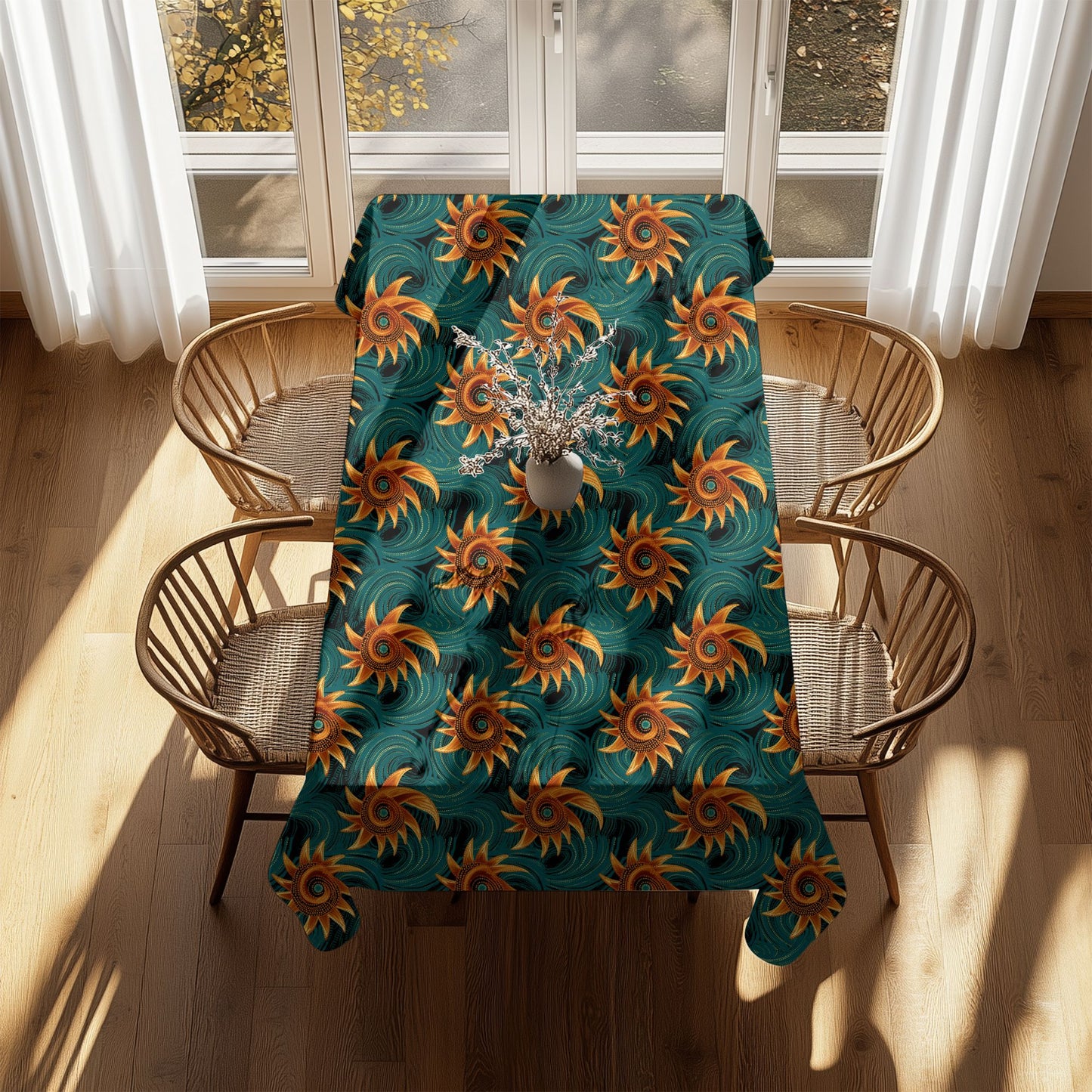 Ankara Mudcloth Print Tablecloth