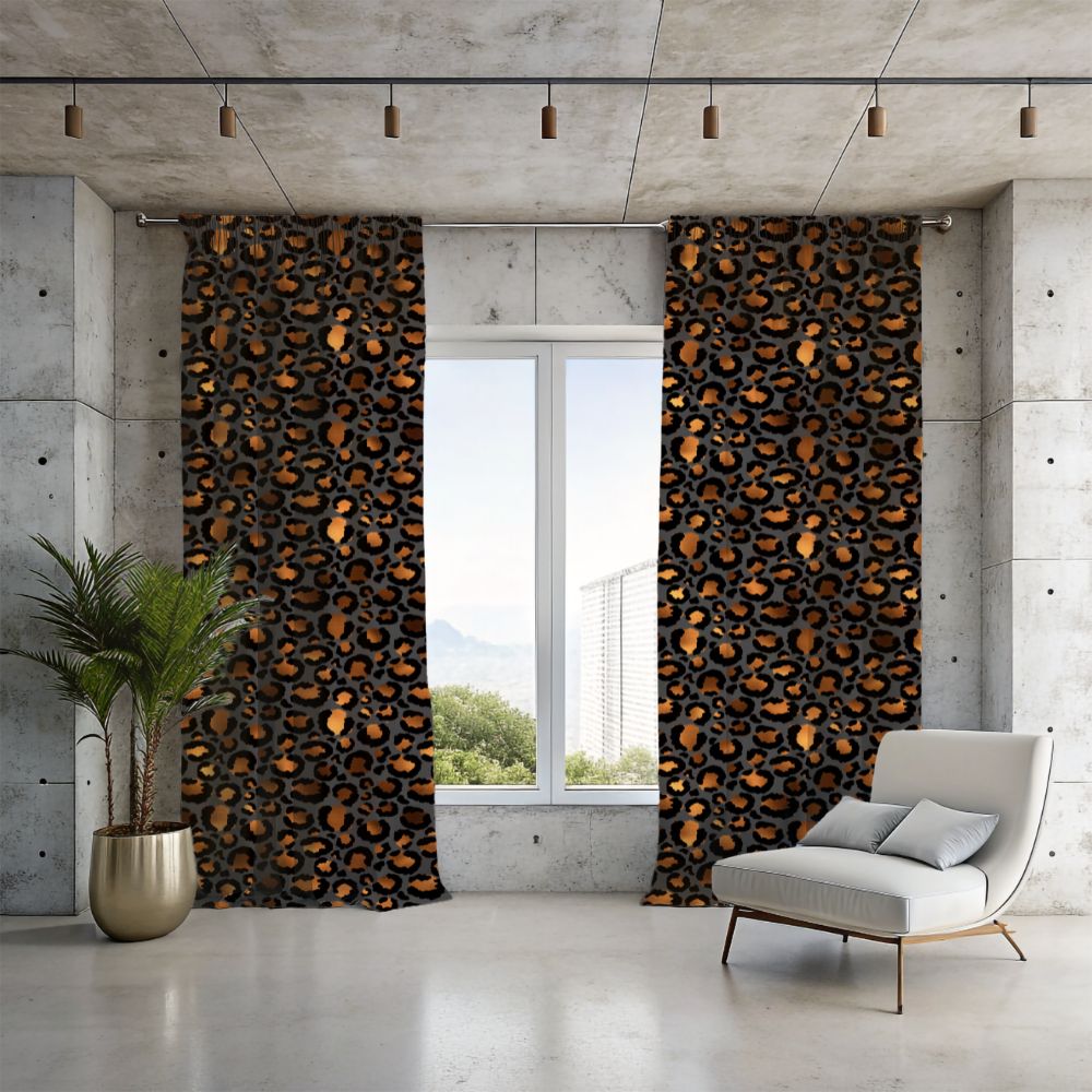 Leopard Print Curtains