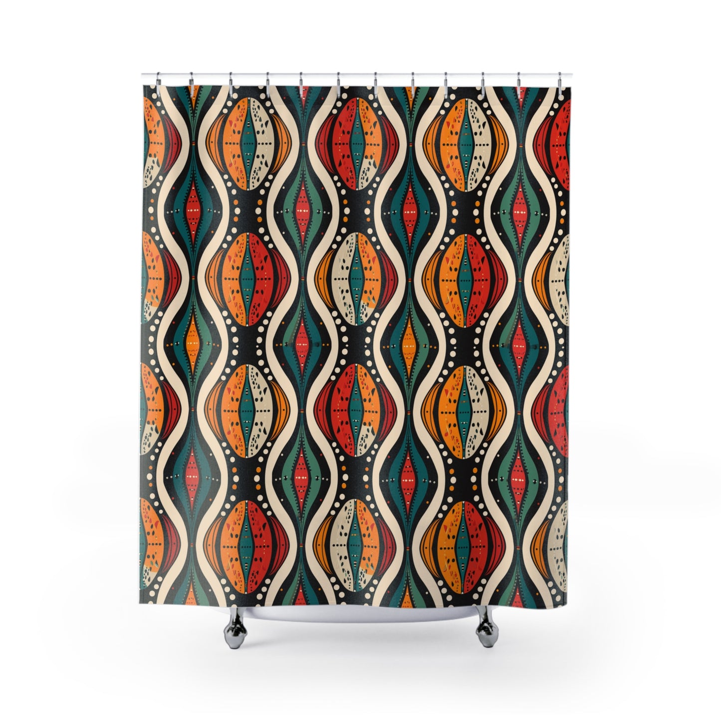 Tribal Mudcloth Shower Curtain