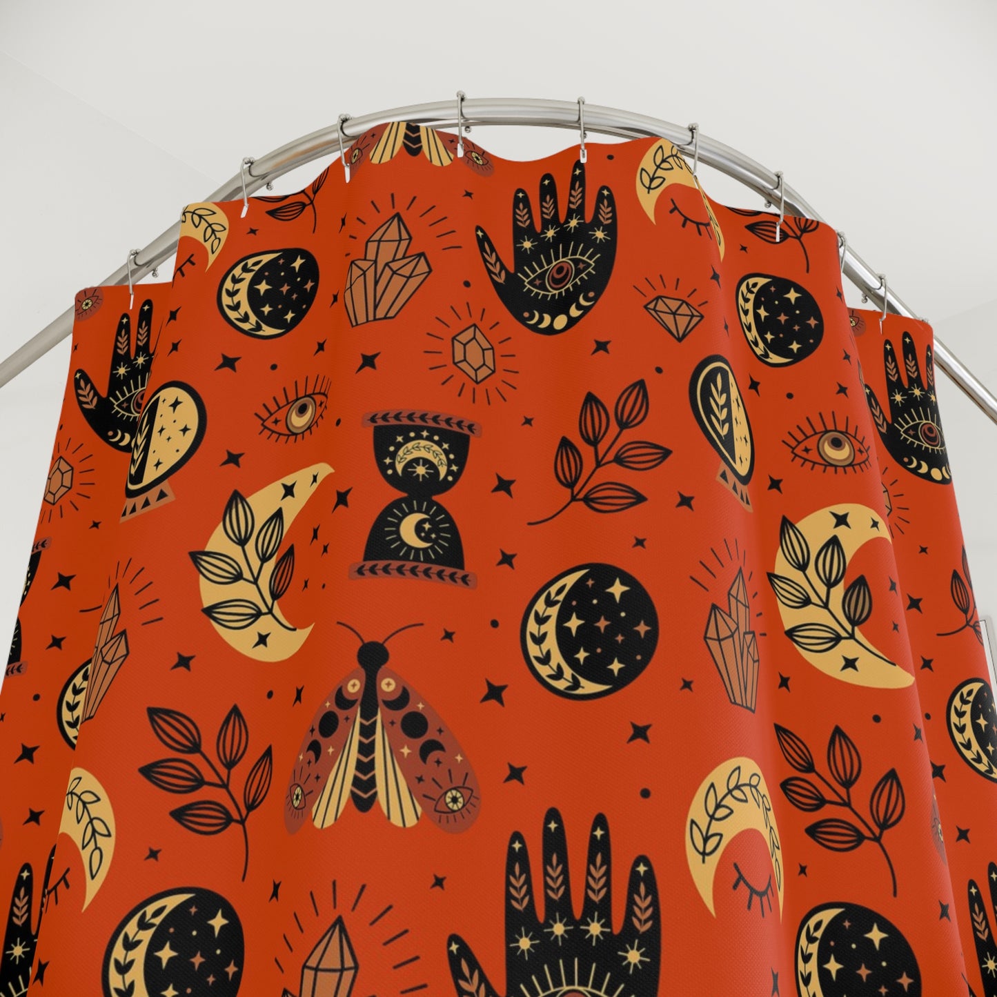 Hamsa Hand Evil Eye Shower Curtain