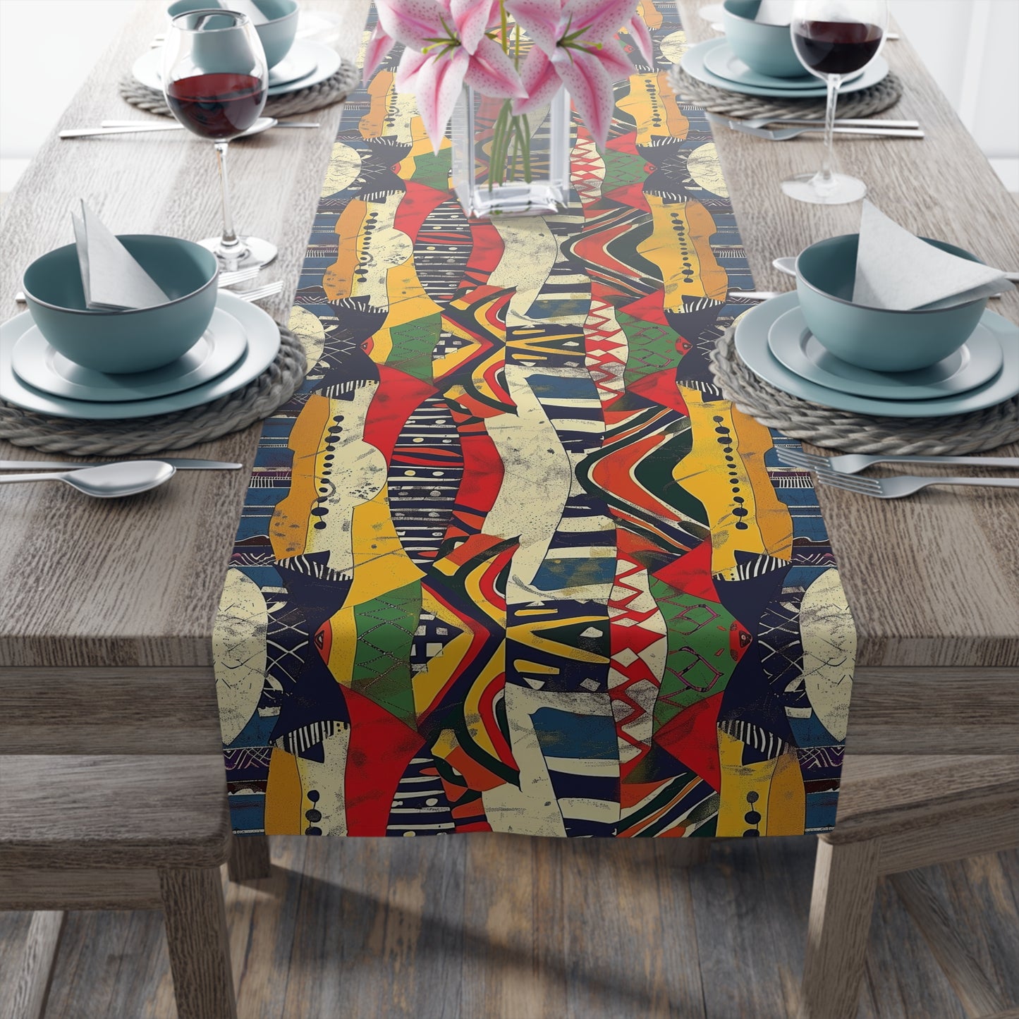 African Tribal Table Runner