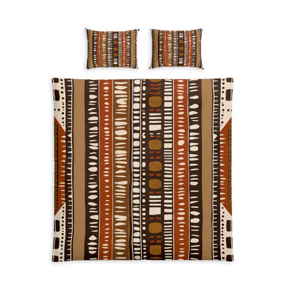 Bogolan Mud Cloth Pattern Cotton Duvet Cover