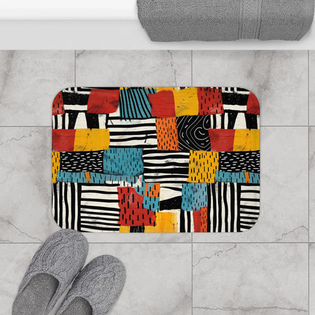 Abstract Tribal Bath Mat